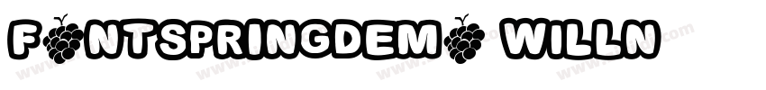 FONTSPRINGDEMO Willn字体转换